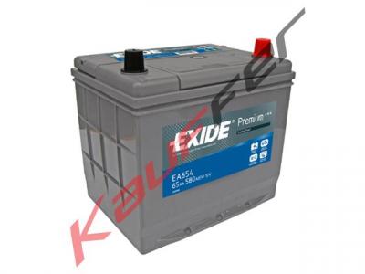 Exide Premium EA654 akkumulátor, 12V 65Ah 580A J+ japán